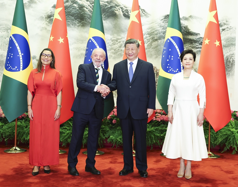 習近平同巴西總統(tǒng)盧拉會談